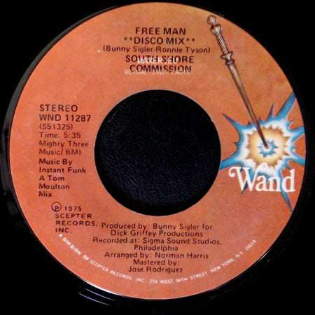 South Shore Commission - Free Man "Disco Mix" / Free Man side A