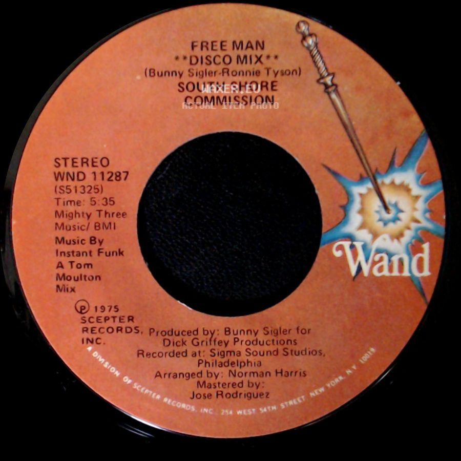 South Shore Commission - Free Man / Free Man Disco Mix side B