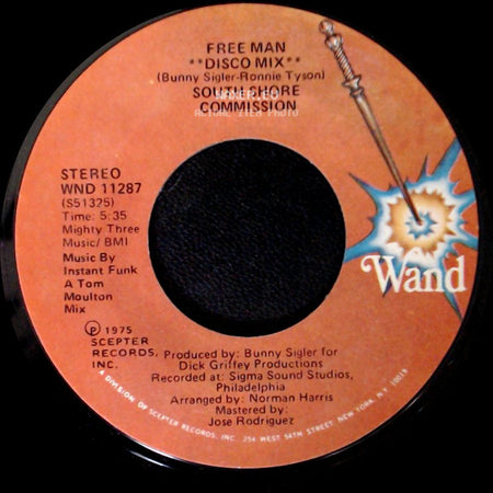South Shore Commission - Free Man **Disco Mix** / Free Man side A