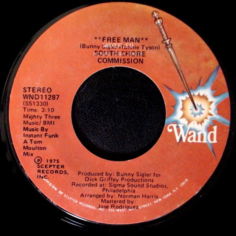 South Shore Commission - Free Man **Disco Mix** / Free Man side B