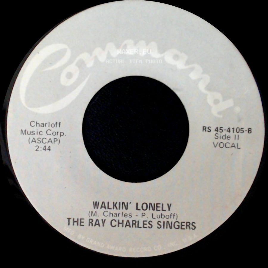 The Ray Charles Singers - Take Me Along / Walkin' Lonely side B