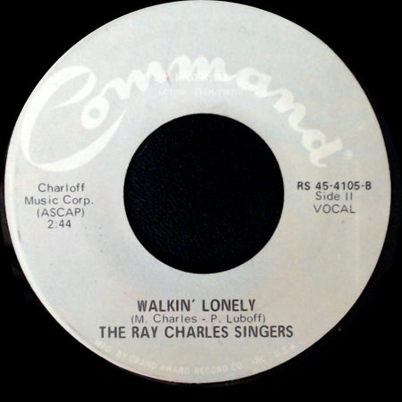The Ray Charles Singers - Take Me Along / Walkin' Lonely side B