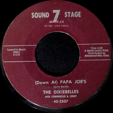 The Dixiebelles With Cornbread & Jerry - Rock, Rock, Rock / (Down At) Papa Joe's side B