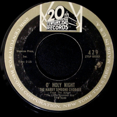 The Harry Simeone Chorale - O' Holy Night / The Little Drummer Boy side A