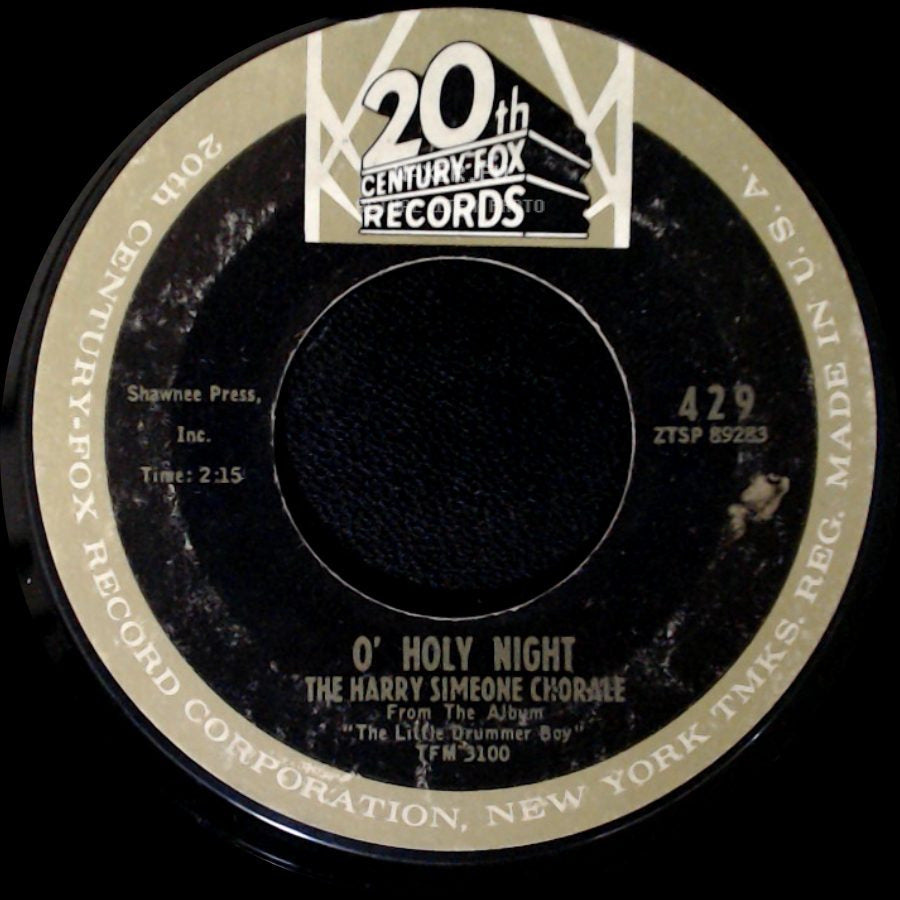 The Harry Simeone Chorale - O' Holy Night / The Little Drummer Boy side A