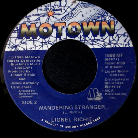 Lionel Richie - All Night Long (All Night) / Wandering Stranger side B