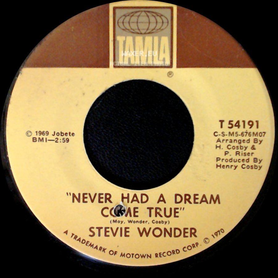 Stevie Wonder - Never Had A Dream Come True / Somebody Knows, Somebody Cares side A