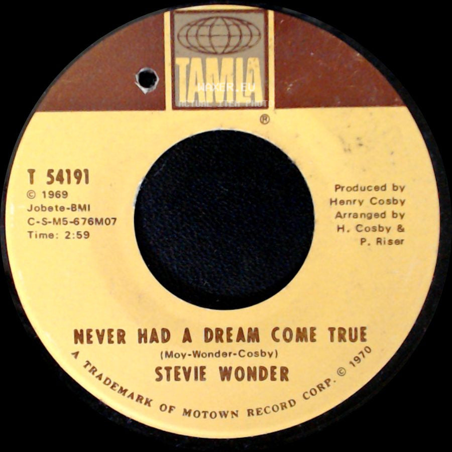 Stevie Wonder - Never Had A Dream Come True / Somebody Knows, Somebody Cares side A