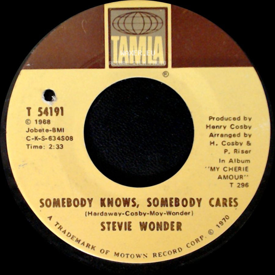 Stevie Wonder - Never Had A Dream Come True / Somebody Knows, Somebody Cares side B