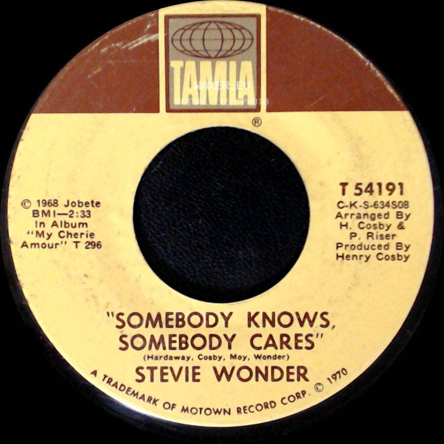 Stevie Wonder - Never Had A Dream Come True / "Somebody Knows, Somebody Cares" side B