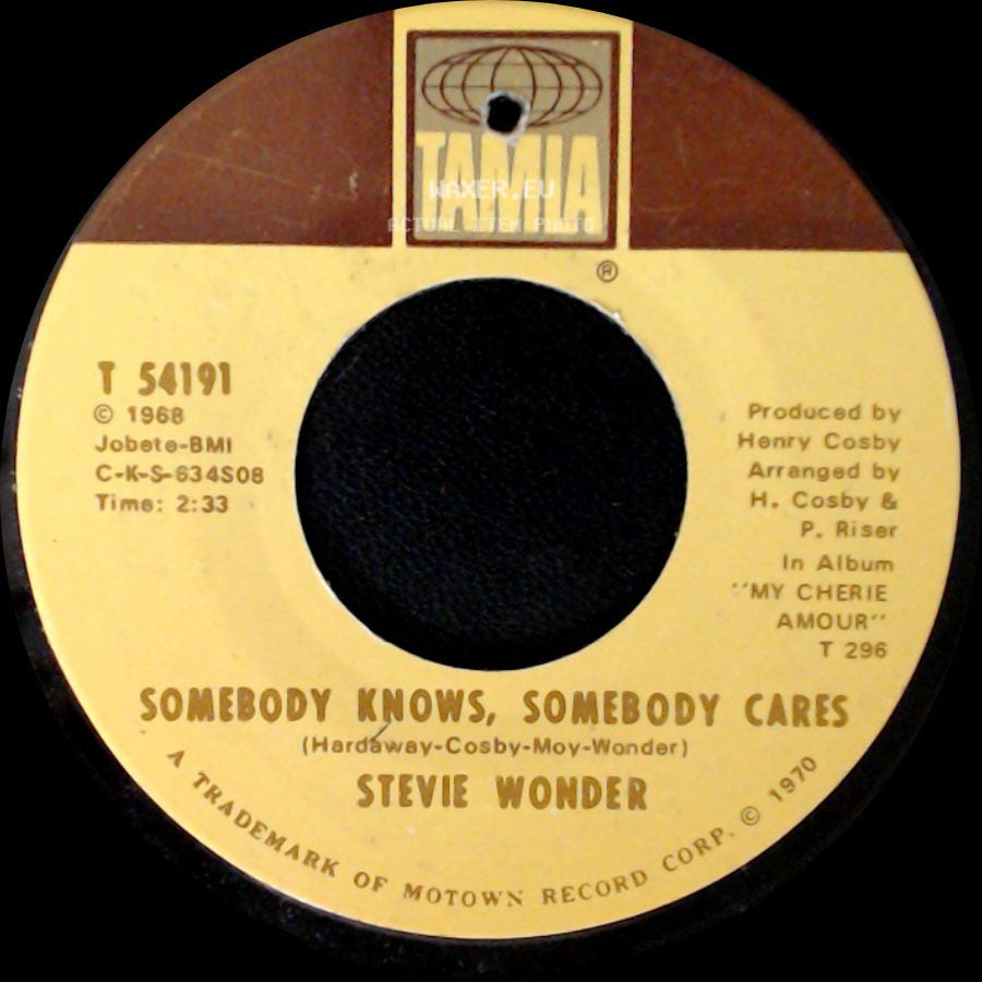 Stevie Wonder - Never Had A Dream Come True / Somebody Knows, Somebody Cares side B