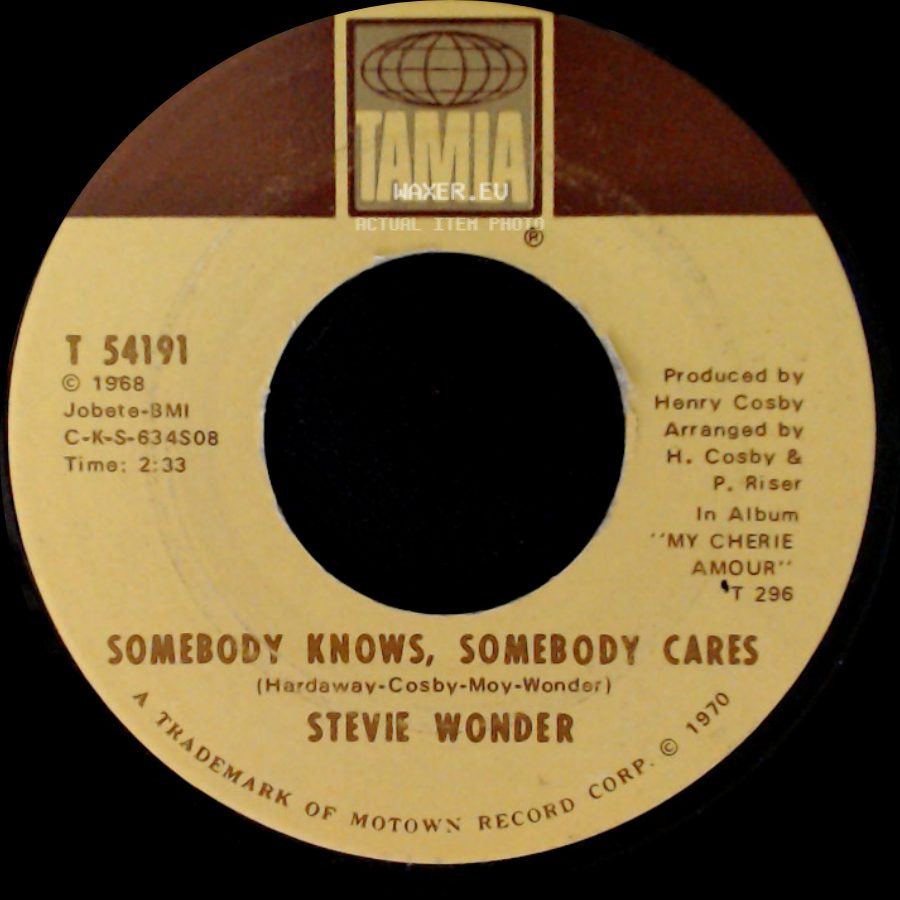 Stevie Wonder - Somebody Knows, Somebody Cares / Never Had A Dream Come True side A