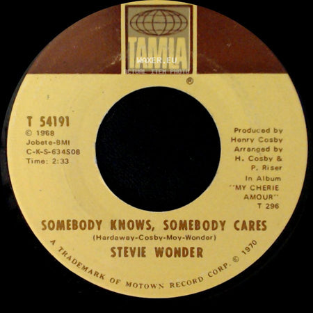 Stevie Wonder - Somebody Knows, Somebody Cares / Never Had A Dream Come True side A