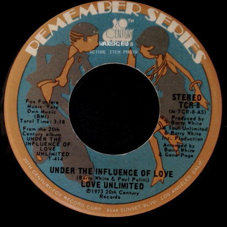 Love Unlimited - Under The Influence Of Love / I Belong To You side A