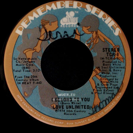 Love Unlimited - Under The Influence Of Love / I Belong To You side B