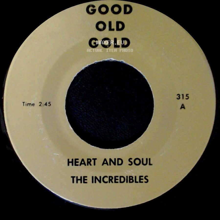 The Incredibles - Heart And Soul / For Sentimental Reasons side A
