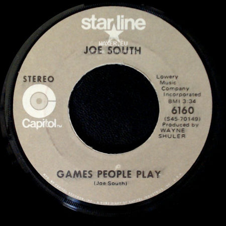 Joe South - These Are Not My People / Games People Play side B