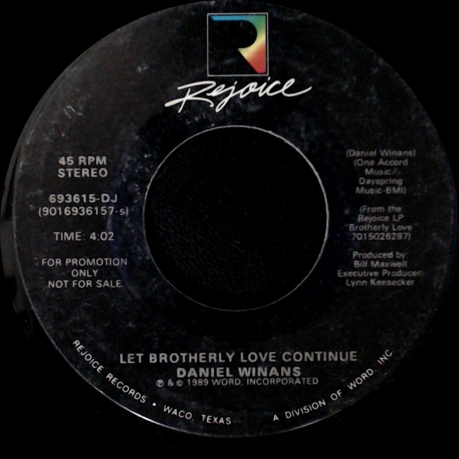 Daniel Winans - Let Brotherly Love Continue / Let Brotherly Love Continue side B