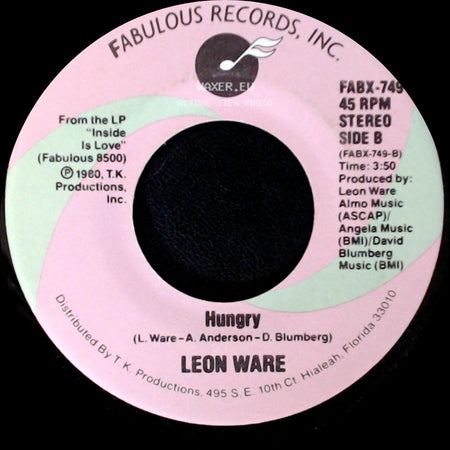 Leon Ware - Inside Your Love / Hungry side B