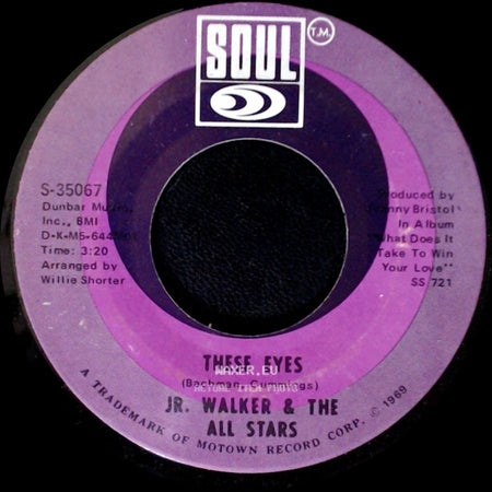 Jr. Walker & The All Stars - These Eyes / I've Got To Find A Way To Win Maria Back side A