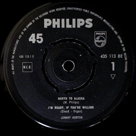 Johnny Horton - North To Alaska / I'm Ready, If You're Willing / Johnny Freedom / The Same Old Tale / The Crow Told Me side A