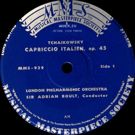 London Philharmonic Orchestra - Capriccio Italien, Op. 45 / Capriccio Italien, Op. 45 (Concluded) side A