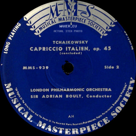 London Philharmonic Orchestra - Capriccio Italien, Op. 45 / Capriccio Italien, Op. 45 (Concluded) side B