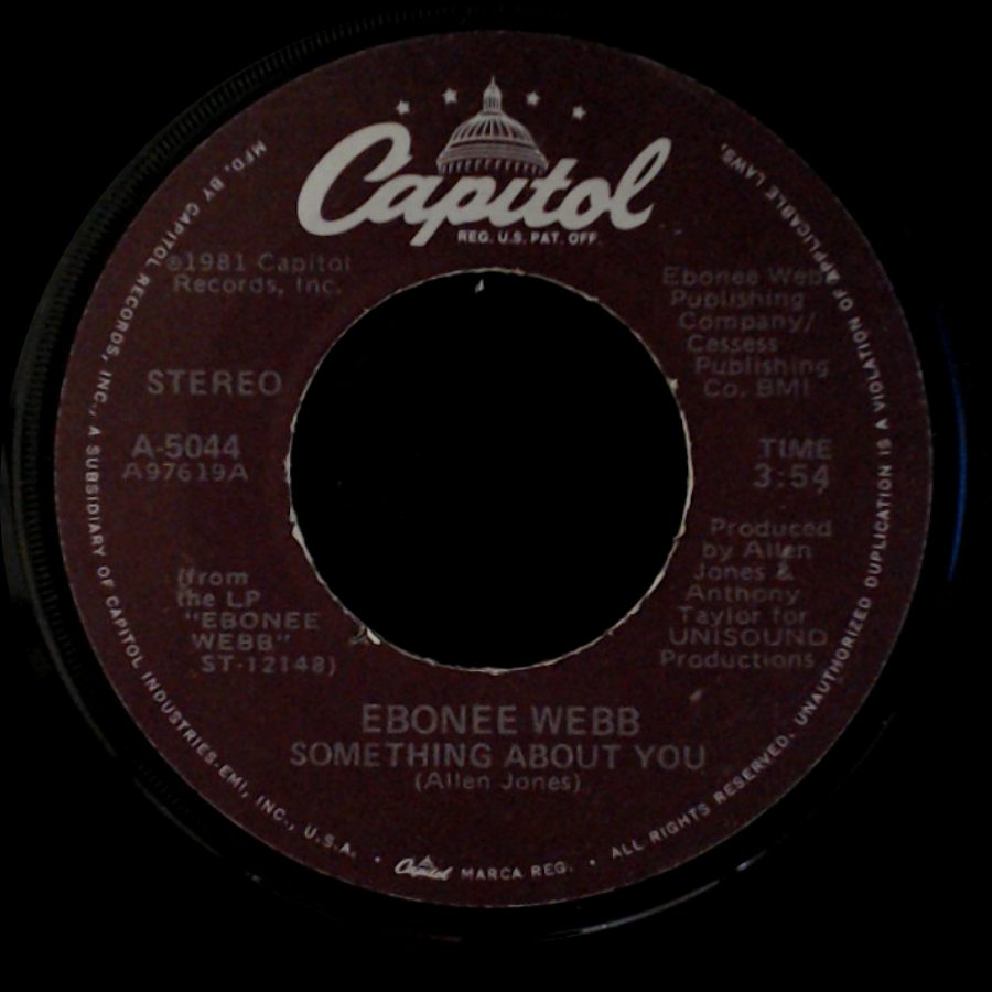 Ebonee Webb - Something About You / Throw Down side A