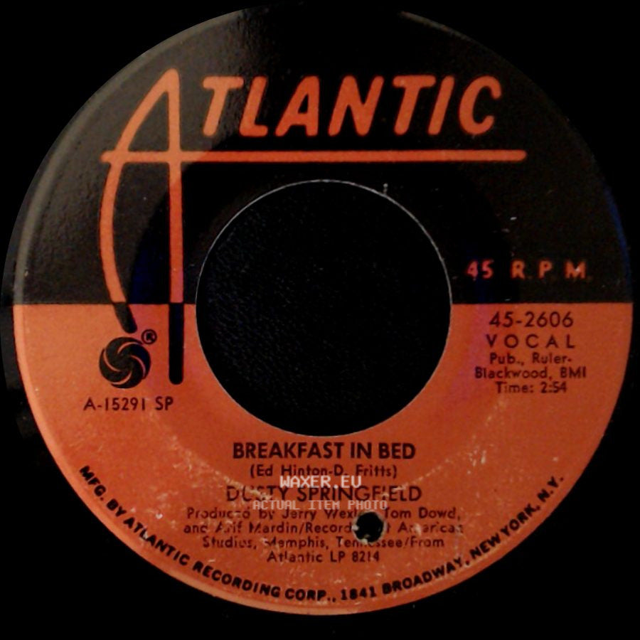 Dusty Springfield - Breakfast In Bed / Don't Forget About Me side A