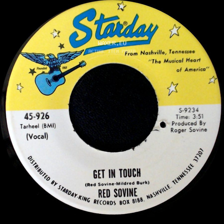 Red Sovine - Violets Blue / Get In Touch side B