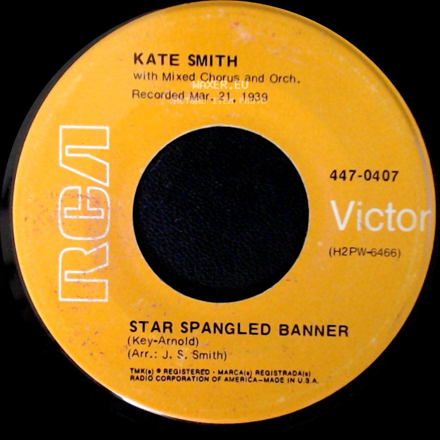Kate Smith - Star Spangled Banner / God Bless America side A