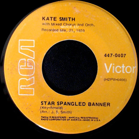 Kate Smith - Star Spangled Banner / God Bless America side A