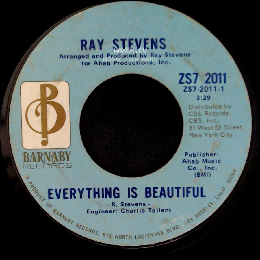 Ray Stevens - Everything Is Beautiful / A Brighter Day side A