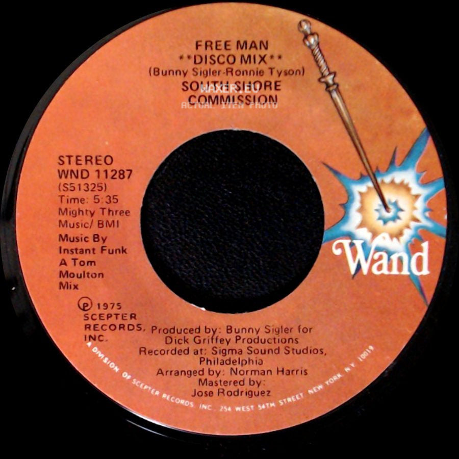 South Shore Commission - Free Man / Free Man "Disco Mix" side B