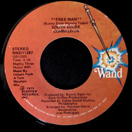 South Shore Commission - Free Man / Free Man "Disco Mix" side A