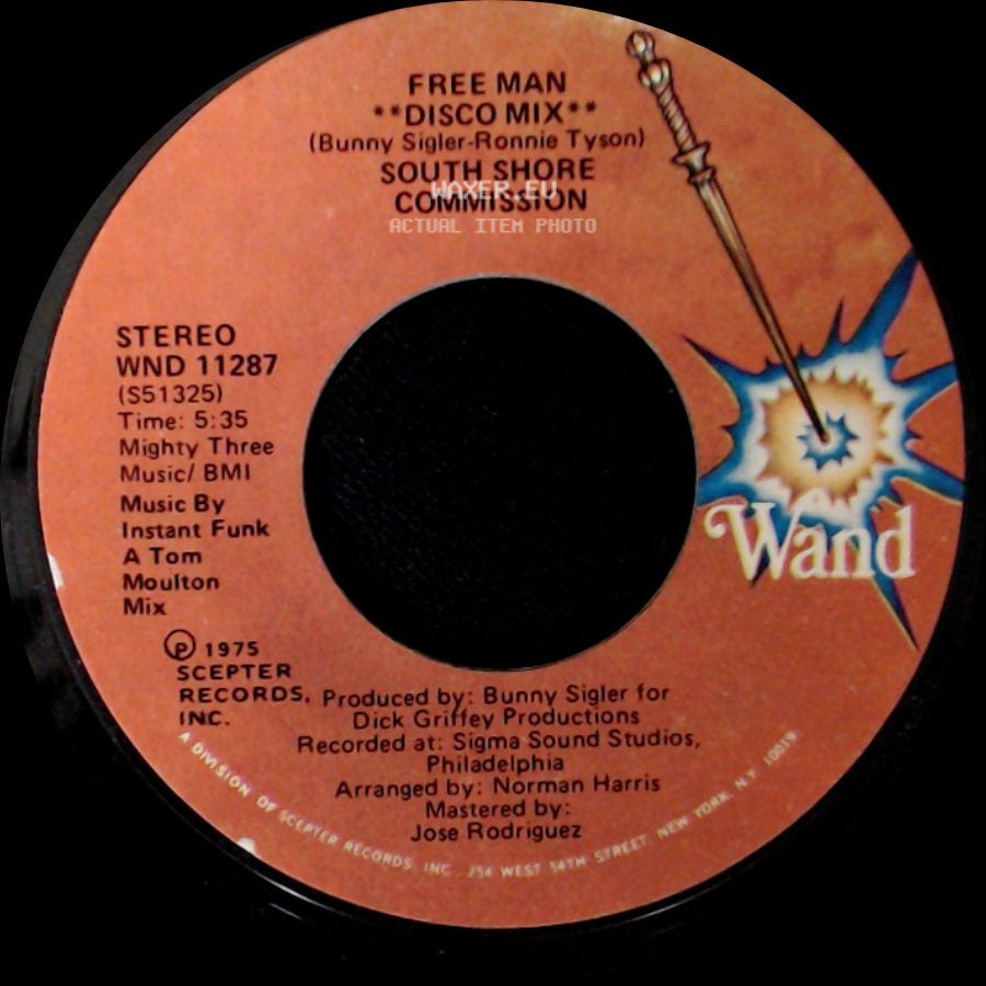 South Shore Commission - Free Man / Free Man "Disco Mix" side B
