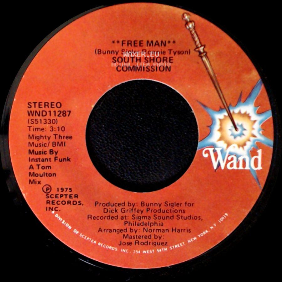 South Shore Commission - Free Man / Free Man Disco Mix side A