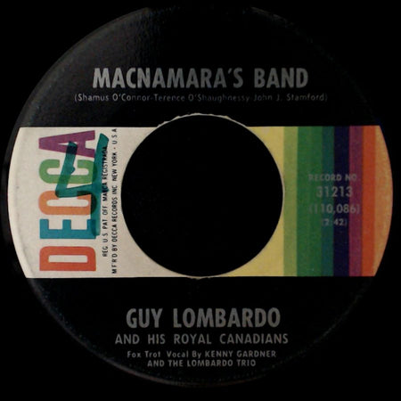 Guy Lombardo And His Royal Canadians - Macnamara's Band / Medley: Wearing Of The Green - The Harp That Once Thro' Tara's Halls - Irish Washerwoman side A