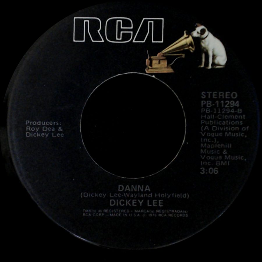Dickey Lee - My Heart Won't Cry Anymore / Danna side B