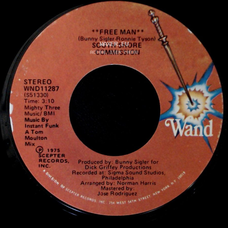 South Shore Commission - Free Man / Free Man **Disco Mix** side A
