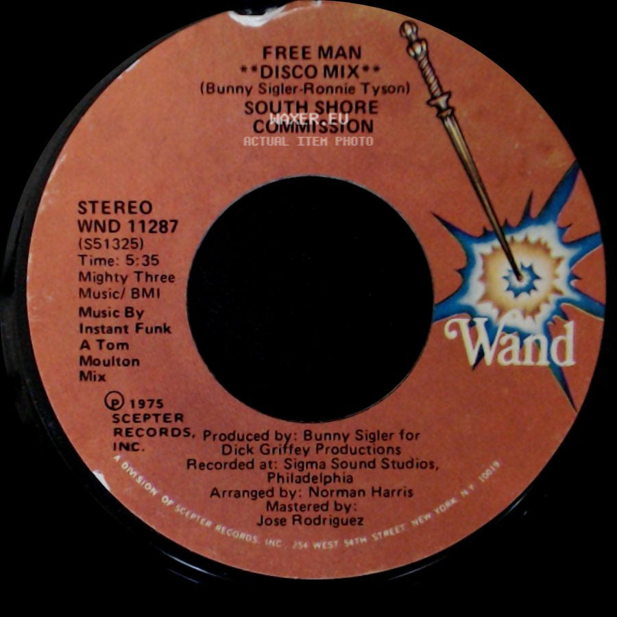 South Shore Commission - Free Man / Free Man **Disco Mix** side B