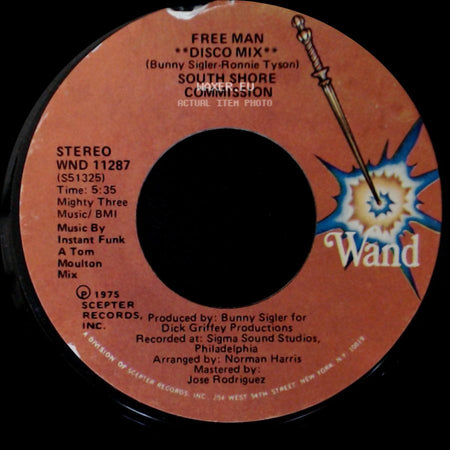 South Shore Commission - Free Man / Free Man **Disco Mix** side B