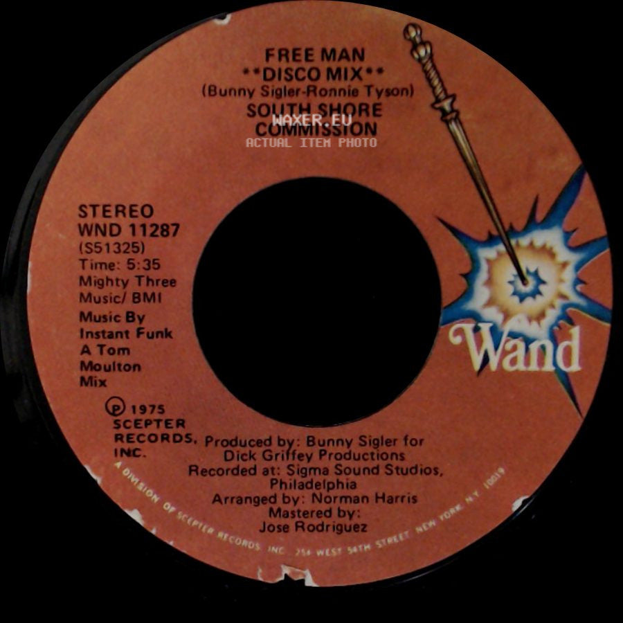 South Shore Commission - Free Man **Disco Mix** / Free Man side A