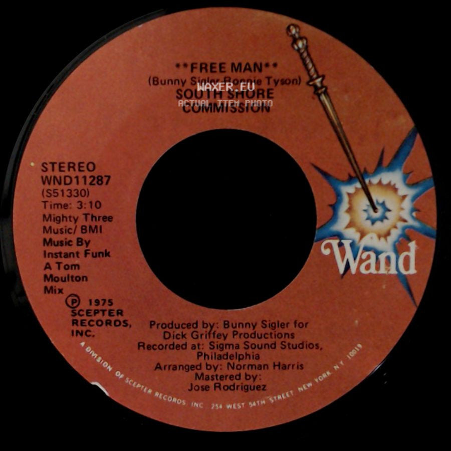 South Shore Commission - Free Man **Disco Mix** / Free Man side B