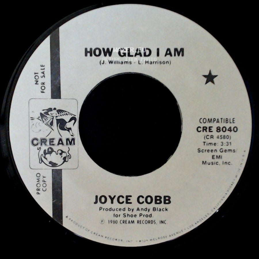 Joyce Cobb - That's What Love Will Do / How Glad I Am side B