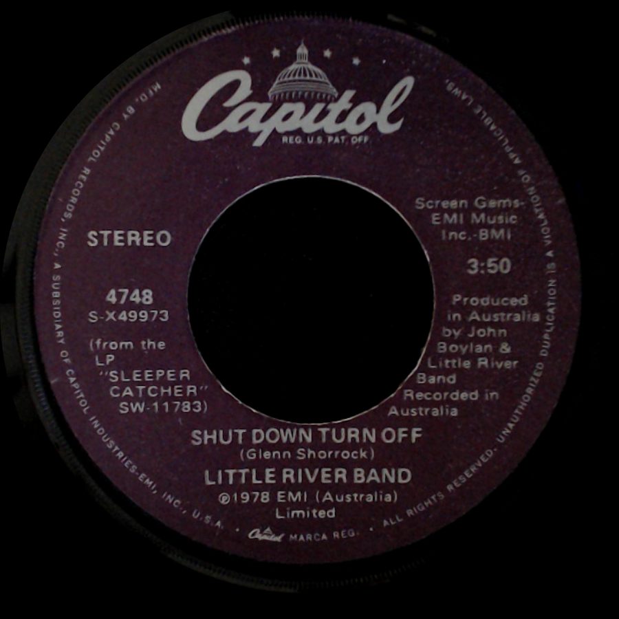 Little River Band - Lonesome Loser / Shut Down Turn Off side B