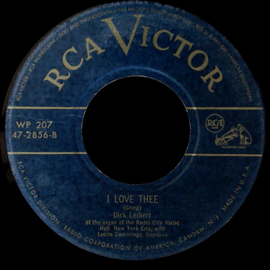 Dick Leibert - Oh, Promise Me / I Love Thee side B