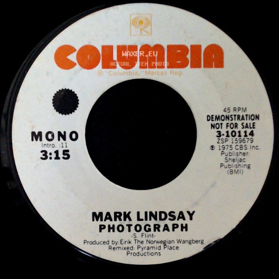 Mark Lindsay - Photograph / Photograph side A