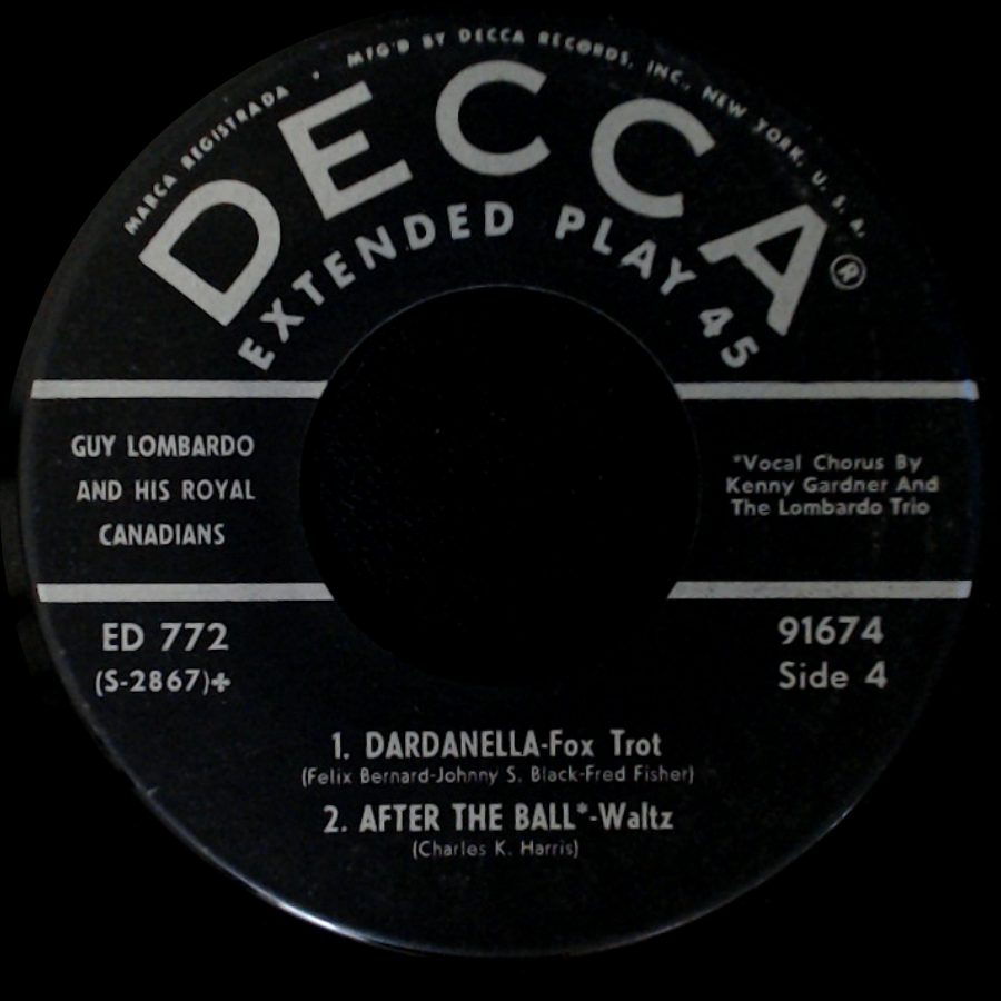 Guy Lombardo And His Royal Canadians - Cuddle Up A Little Closer, Lovey Mine / Five Foot Two Eyes Of Blue / Unknown Title B side B