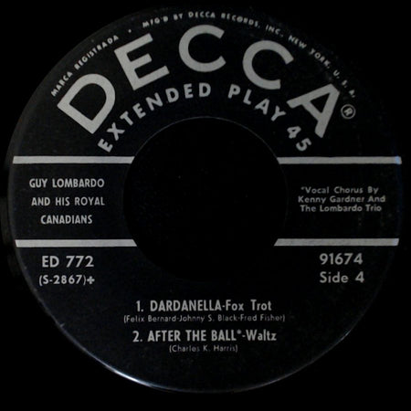 Guy Lombardo And His Royal Canadians - Cuddle Up A Little Closer, Lovey Mine / Five Foot Two Eyes Of Blue / Unknown Title B side B